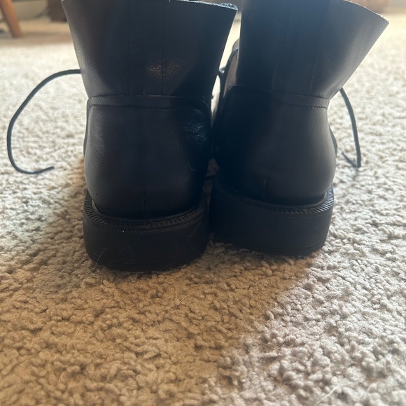 Women's Ankle Boots Oxford Shoes Wide Toe Box Lace up Genuine Leather Handmade - Picture 5 of 10